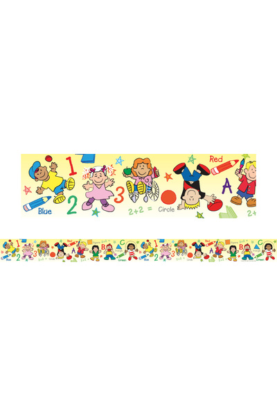 Kids at School - Large Borders (Pack of 12) (Previous Design)
