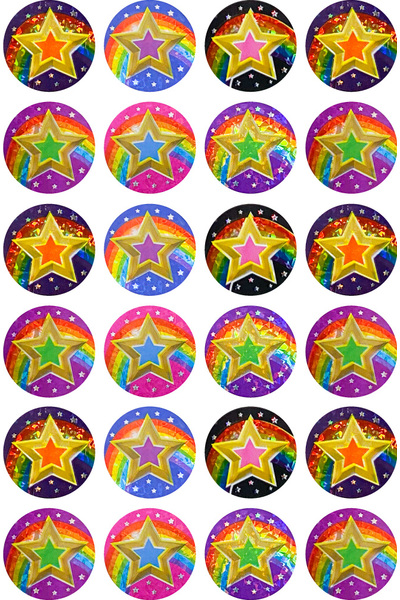 Stars - Laser Stickers (Pack of 84)