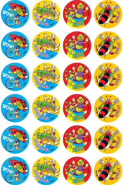 Sporty Bugs - Merit Stickers (Pack of 96)