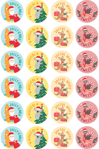 Christmas - Merit Stickers (Pack of 96)