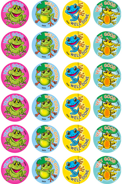 Frogs - Merit Stickers (Pack of 96) (Previous Design)