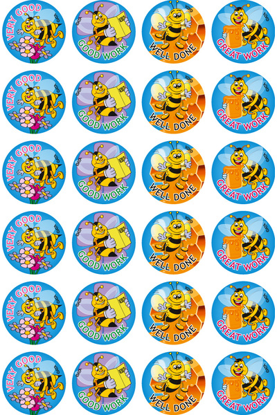 Bees - Merit Stickers (Pack of 96) (Previous Design)