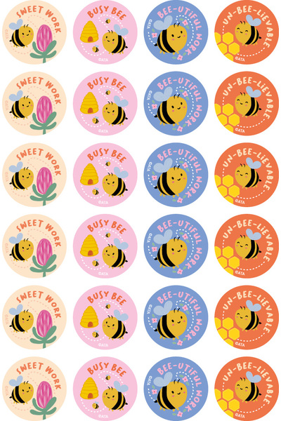 Bees - Merit Stickers (Pack of 96)