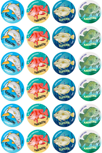 Australian Fish - Merit Stickers (Pack of 96)