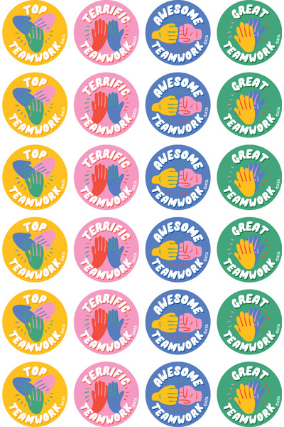 Teamwork - Merit Stickers (Pack of 96)