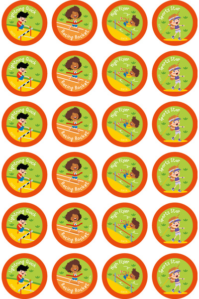 Athletics - Extracurricular Stickers (Pack of 96)