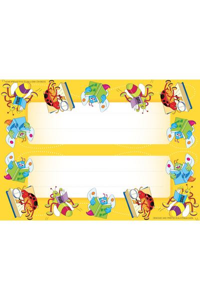 Reading Bugs - CARD Name Plates (Pack of 35)