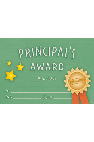Principal's Award - Certificates