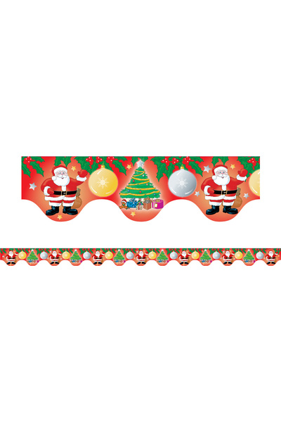 Christmas - Scalloped Borders (Pack of 12)