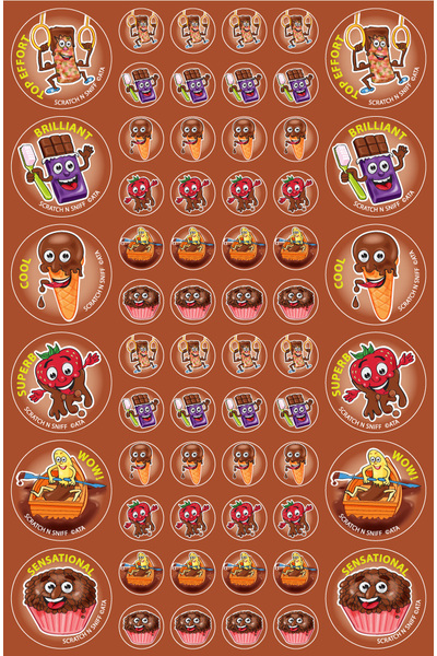 Chocolate - ScentSations Stickers (Pack of 180) (Previous Design)