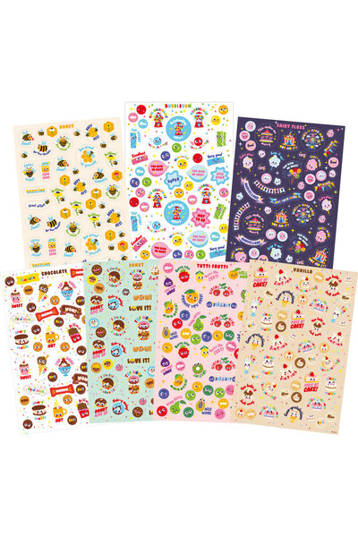 ScentSations "Scratch & Sniff" Merit Stickers Variety Pack - Food (Pack of 700)