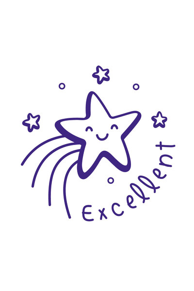 Excellent (Star) - Merit Stamp