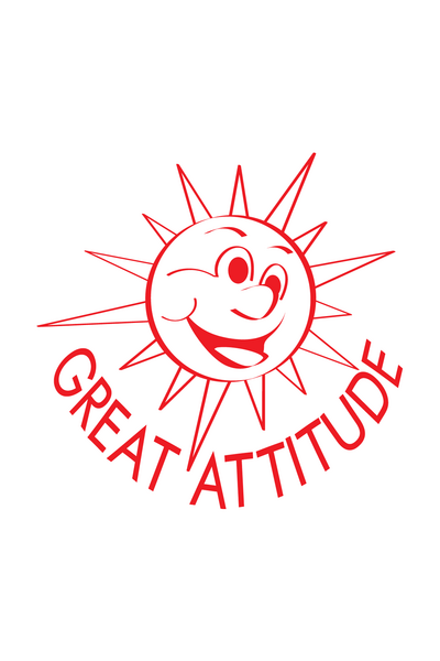 Great Attitude Sun - Merit Stamp