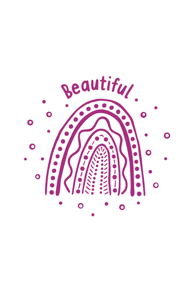 Rainbow Dreaming - Beautiful (Rainbow): Merit Stamp