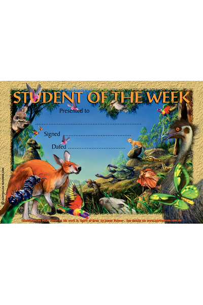 Australian Animals - Certificates (Previous Design)