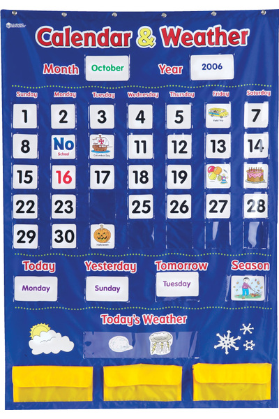 Calendar and Weather - Pocket Chart