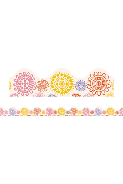 Rainbow Dreaming - Magnetic Scalloped Borders (Pack of 12)