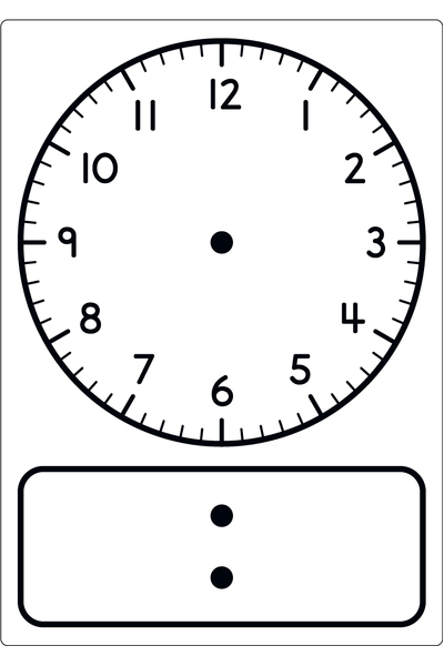 Magnetic Teaching Clock