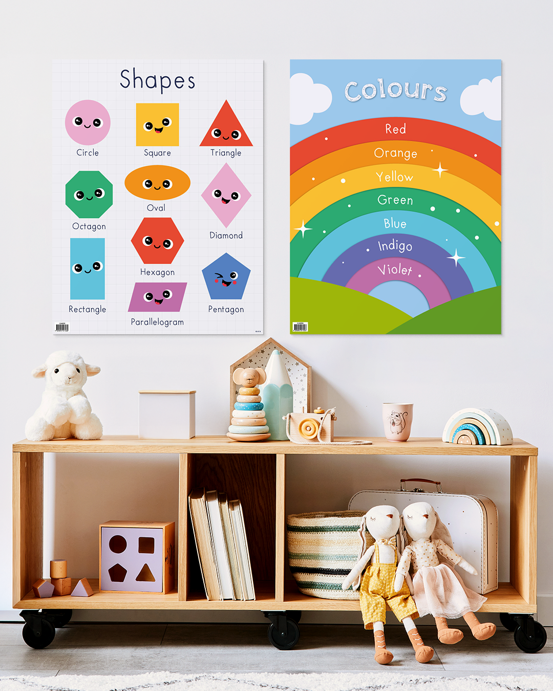 Shapes and Smiles - Educational Chart