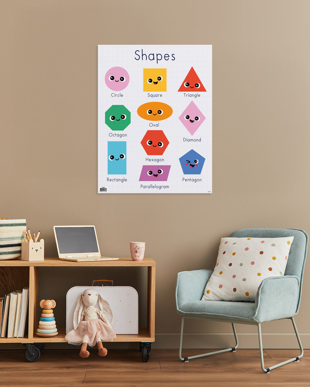 Shapes and Smiles - Educational Chart