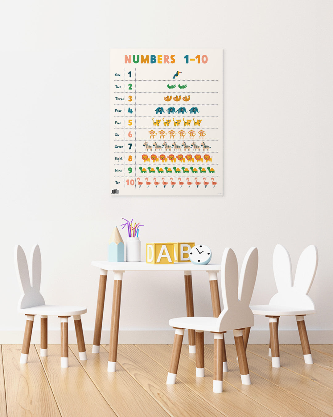 Counting Critters (Numbers 1-10) - Educational Chart