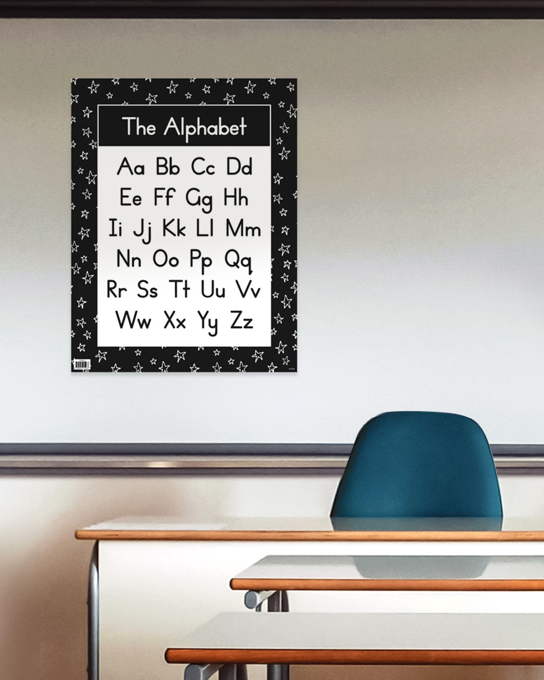 Black & White - Alphabet Chart (Print Font)