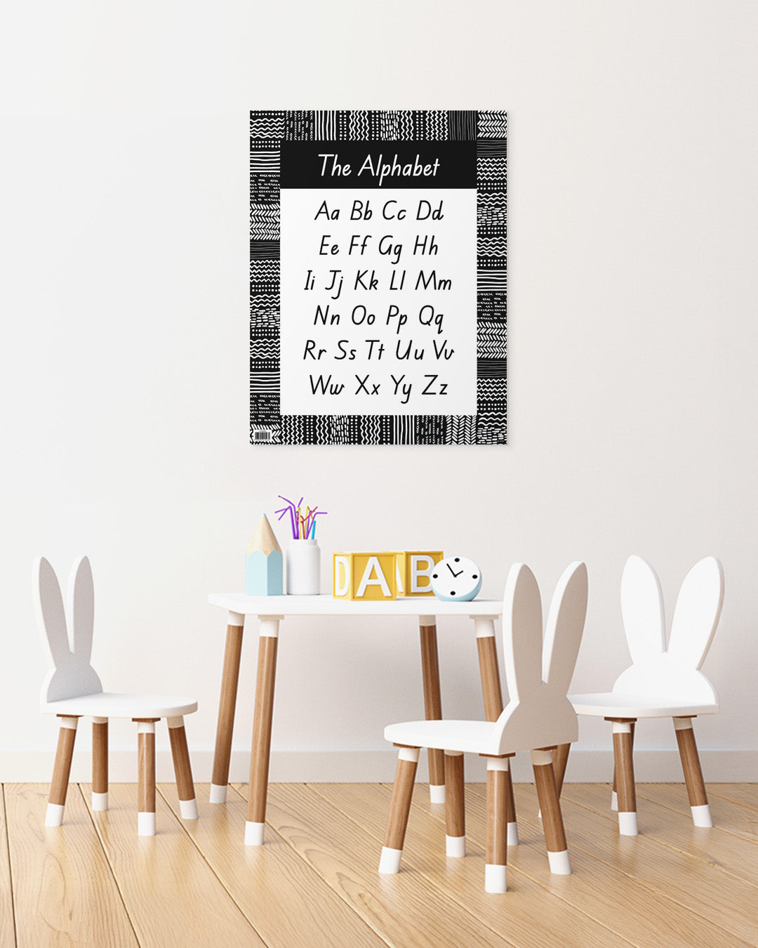 Black & White - Alphabet Chart (Queensland)