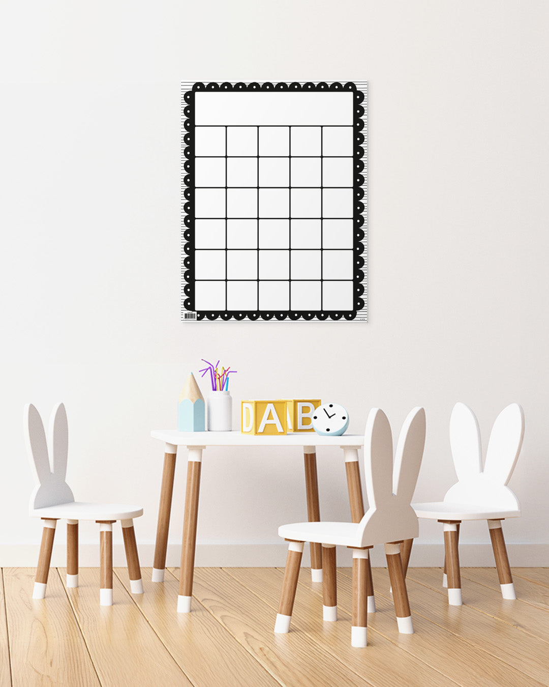 Black & White - Class Ideas Chart