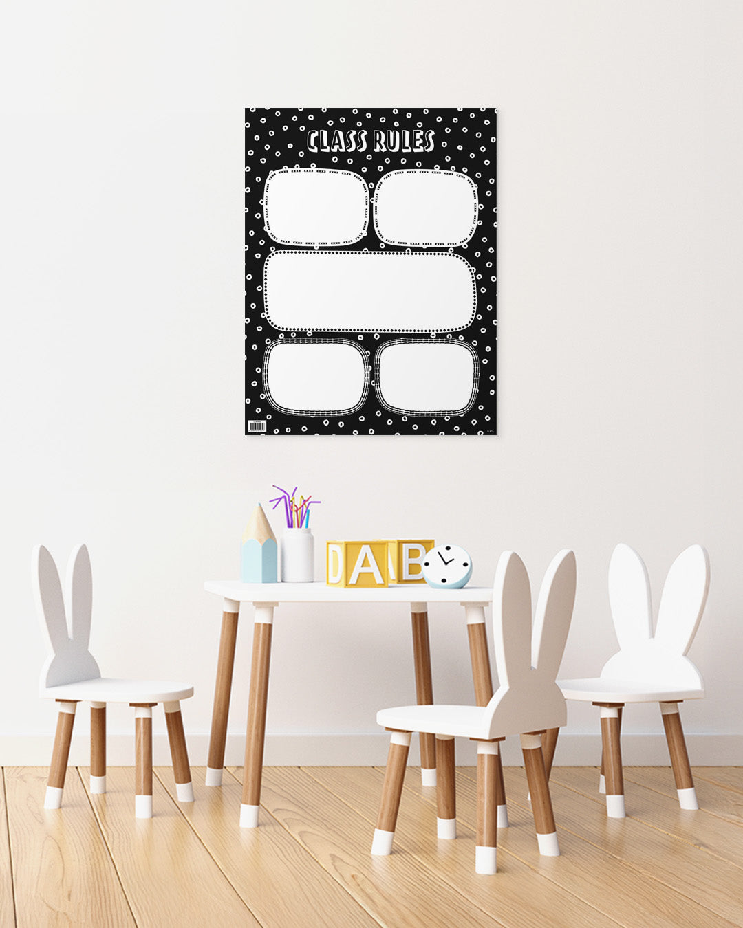 Black & White - Class Rules Chart