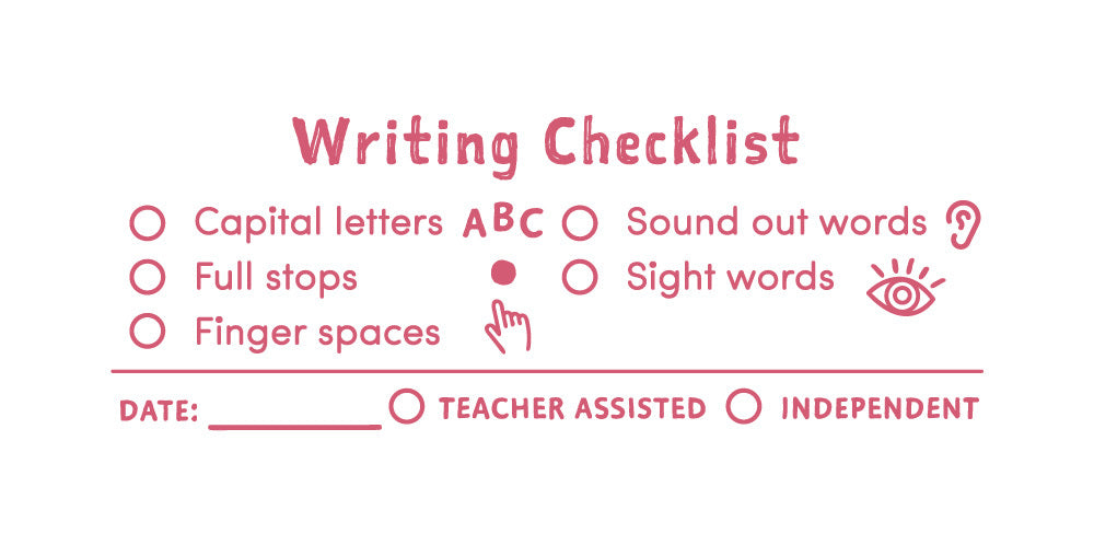 Early Years Writing - Checklist Stamp
