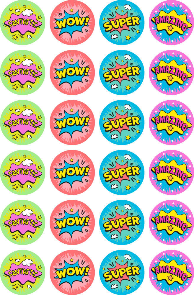Super/Amazing Fluoro Stickers
