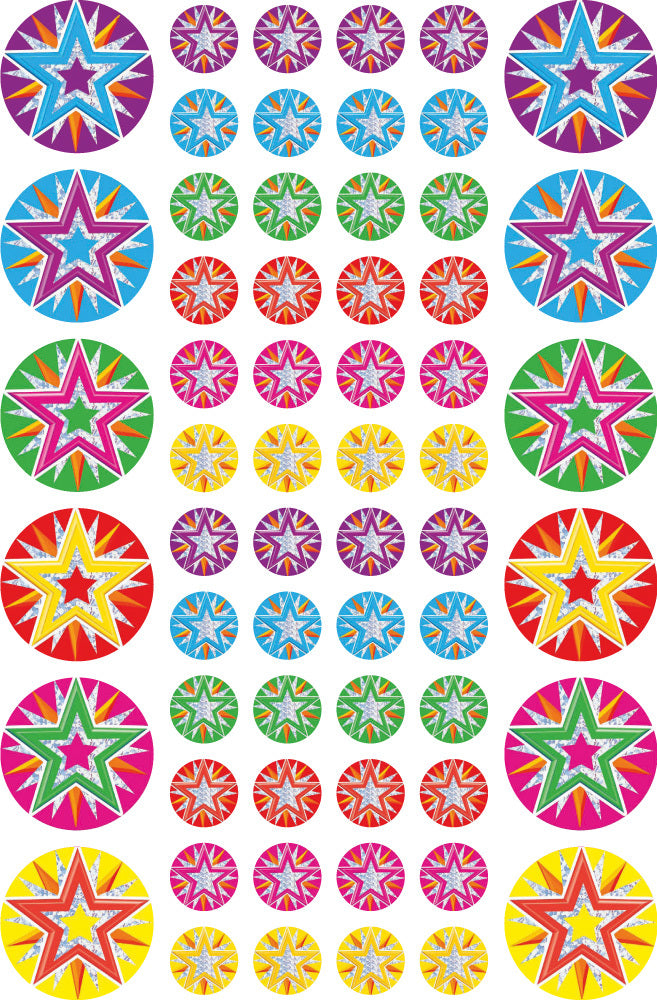 Stars and Mini-Stars Foil Stickers