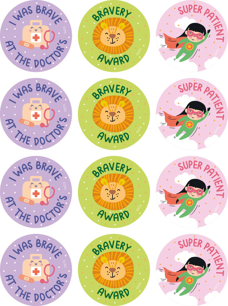 Stickers Mini Doctor Doctor - Medical Stickers (Pack of 48) – Australian Teaching Aids