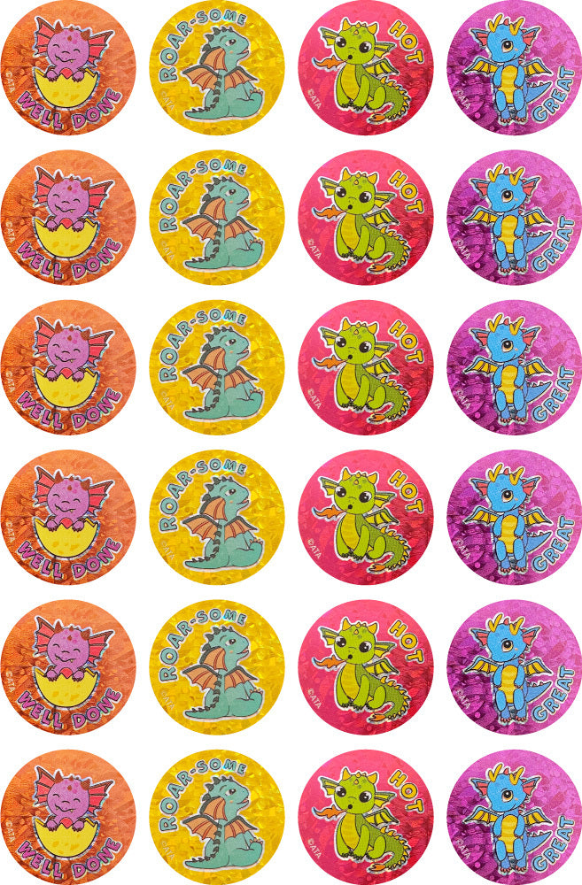 Dragons - Laser Stickers (Pack of 84)