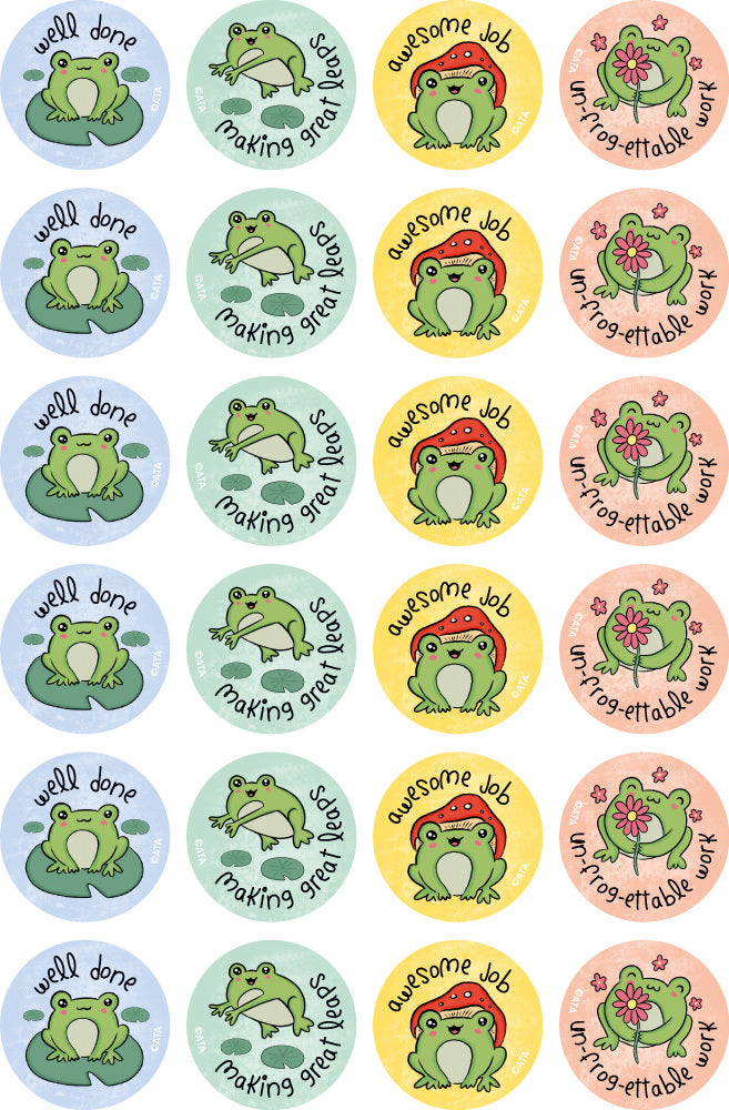Frogs - Merit Stickers (Pack of 96)