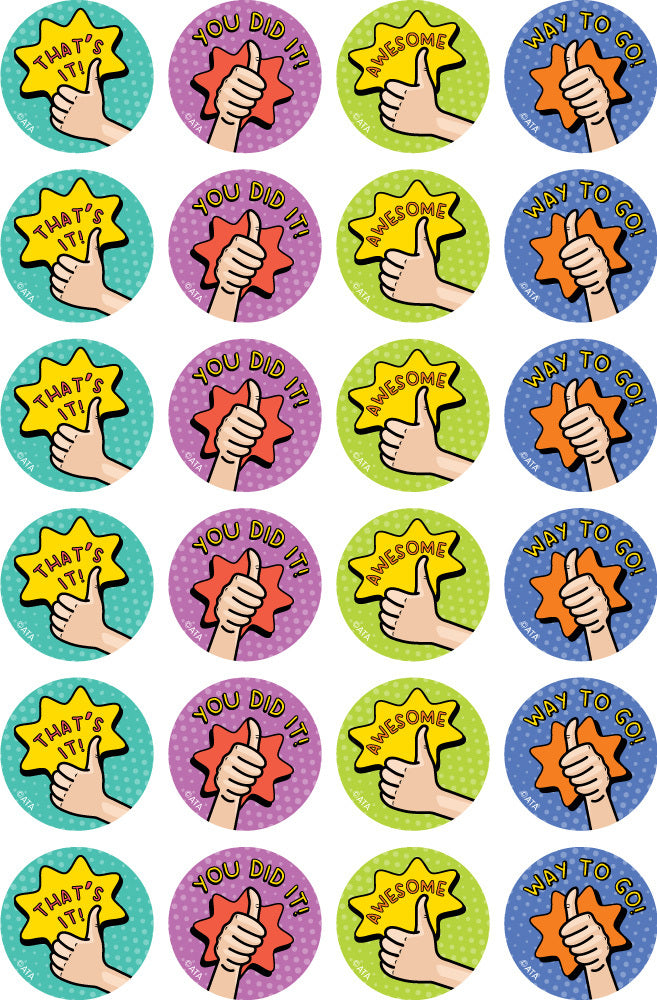 Thumbs Up - Merit Stickers (Pack of 96)