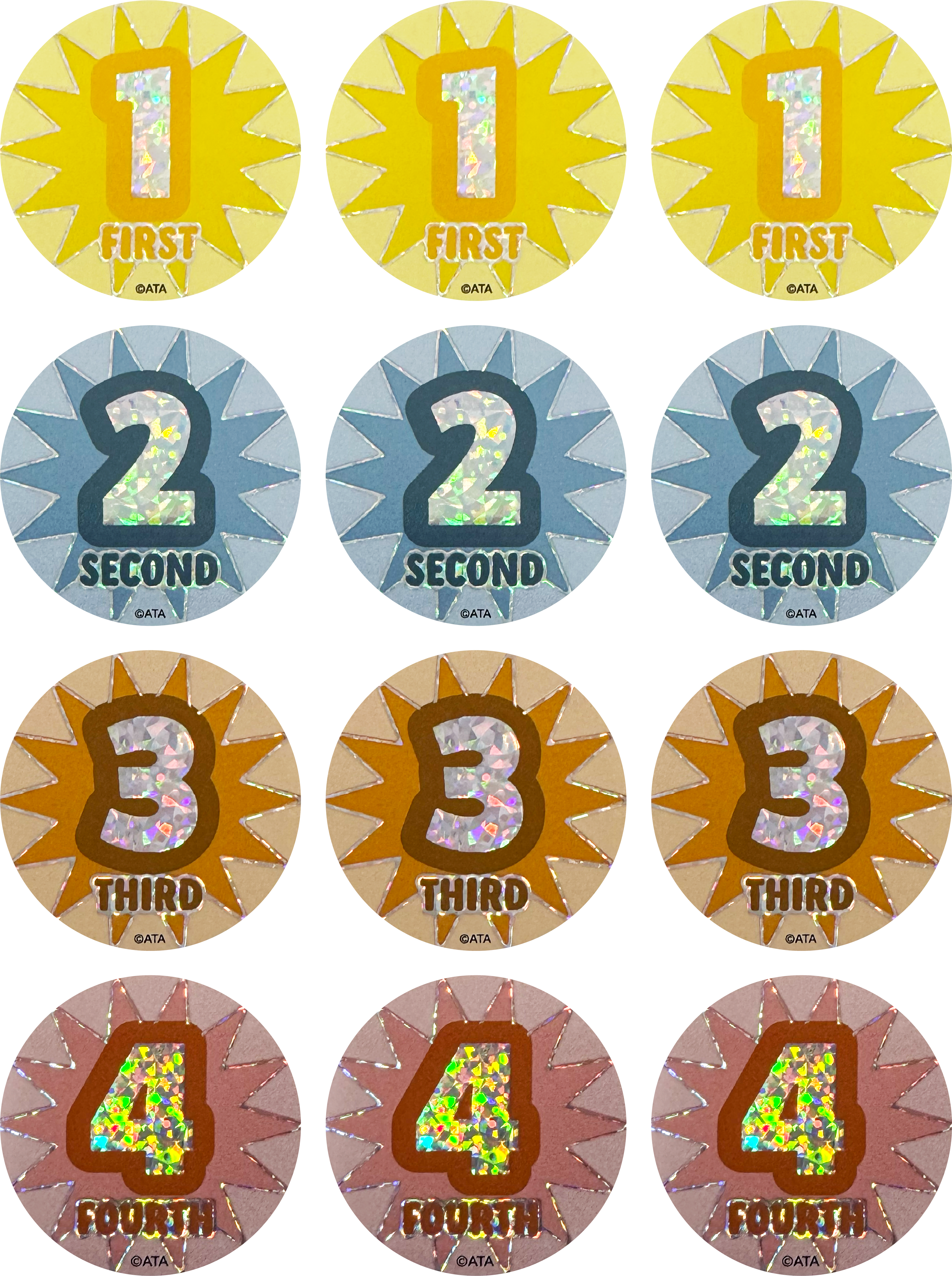 1234 Award (40mm) - Sports & Events Stickers