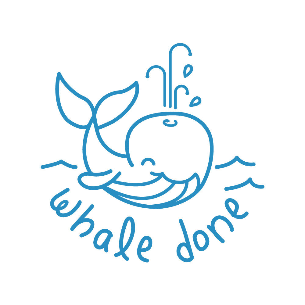 Whale Done - Playful Puns Merit Stamp