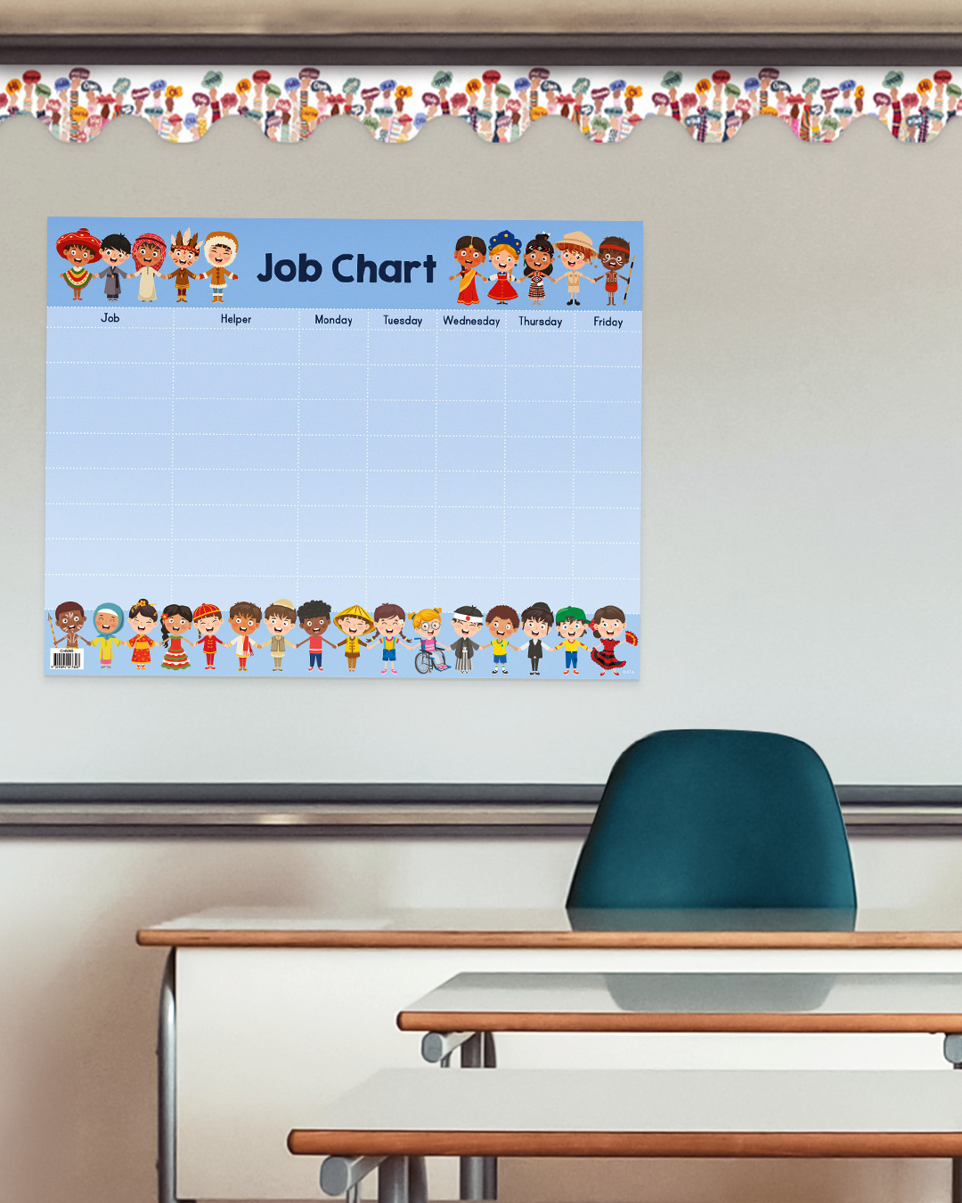 Multicultural Kids - Scalloped Borders (Pack of 12)