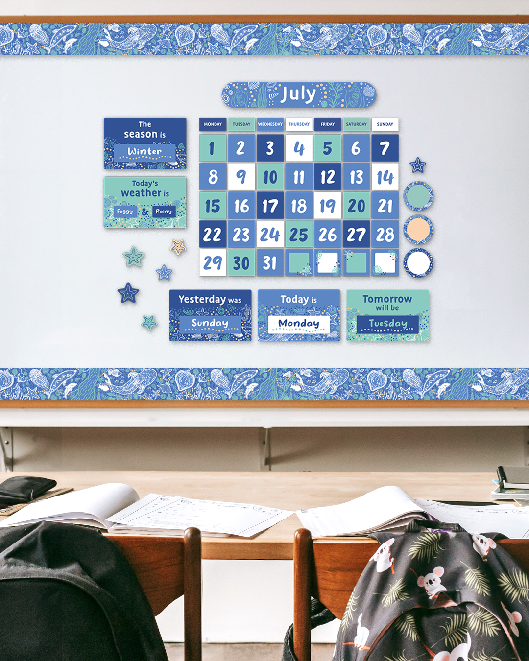 Wonderlands (Sea) - Magnetic Calendar Set