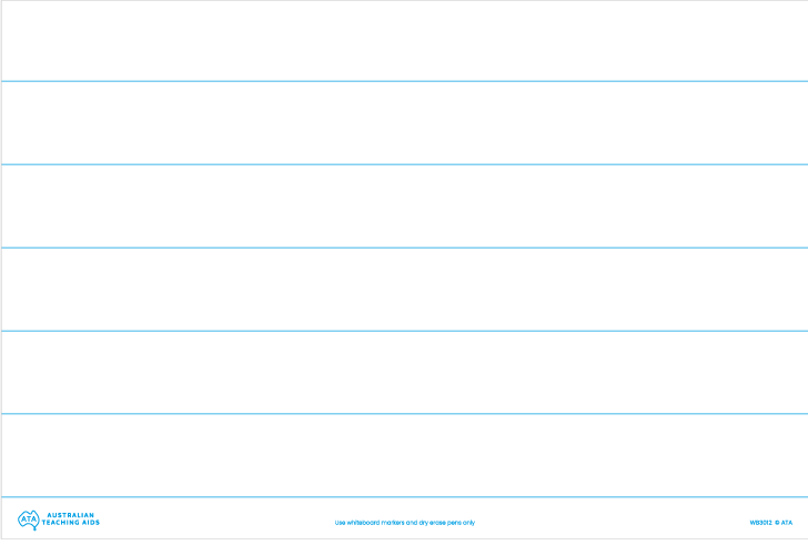 Magnetic Teaching Sheet (Ruled Lines)
